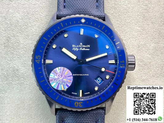 Blancpain Fifty Fathoms 5000-0240-O52A GF Factory Blue Bezel AI Factory