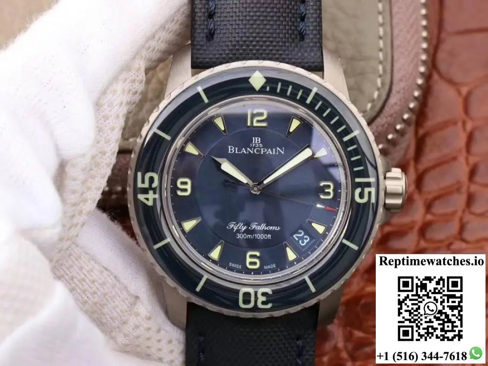 Blancpain Fifty Fathoms 5015-12B40-O52 ZF Factory Blue Dial - Watches