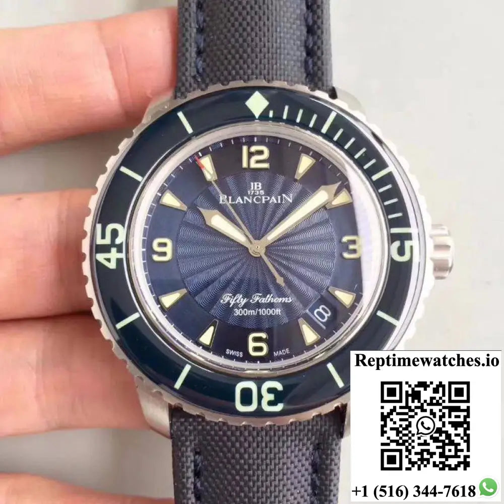 Blancpain Fifty Fathoms 5015D-1140-52B ZF Factory Blue Dial - Watches