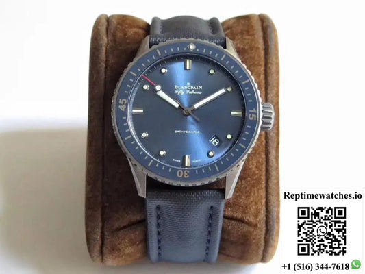 Blancpain Fifty Fathoms Bathyscaphe 5000-0240-O52A ZF Factory Blue Dial - Watches