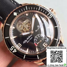 Blancpain Fifty Fathoms Tourbillon 5025-3630-52A Rose Gold Black Dial - Watches