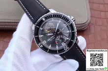 Blancpain Fifty Fathoms Tourbillon 8 Days 5025-1530-52A Black Dial - Watches