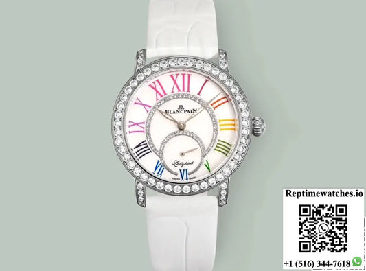Blancpain Ladybird 3661A-1954-55B V+ Factory White Strap