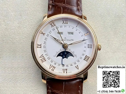 Blancpain Villeret 6654-3642-55B OM Factory V3 Rose Gold Case - Watches