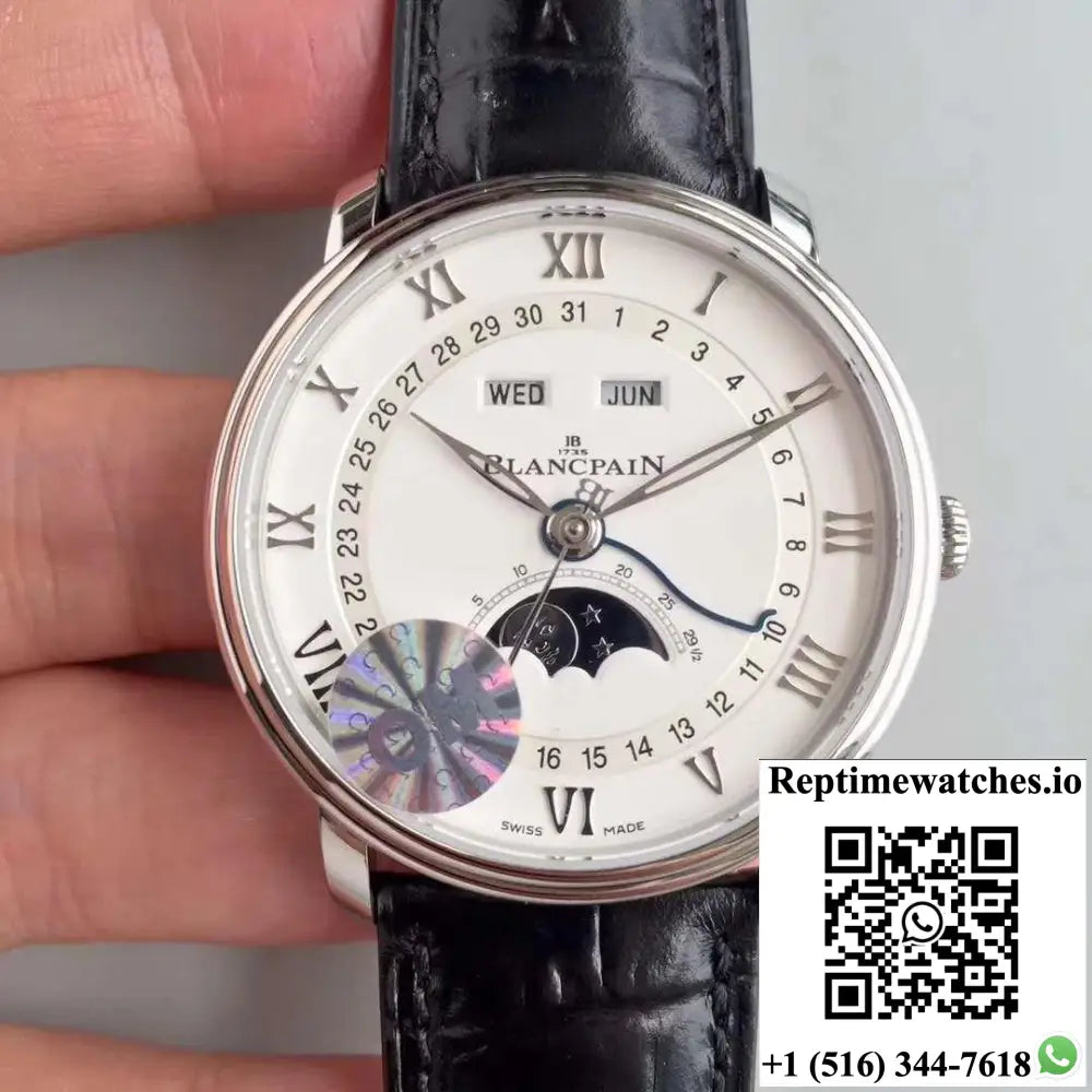 Blancpain Villeret 6654A-1127-55B OM Factory V2 White Dial - Watches