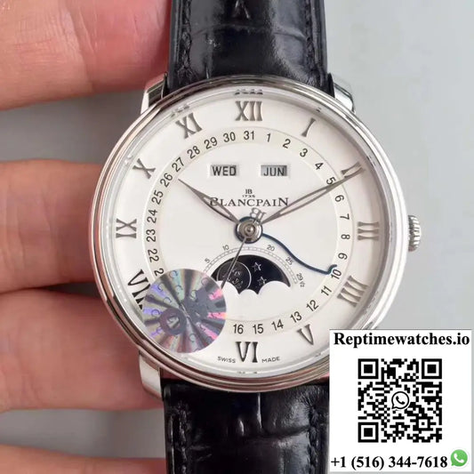 Blancpain Villeret 6654A-1127-55B OM Factory V2 White Dial - Watches