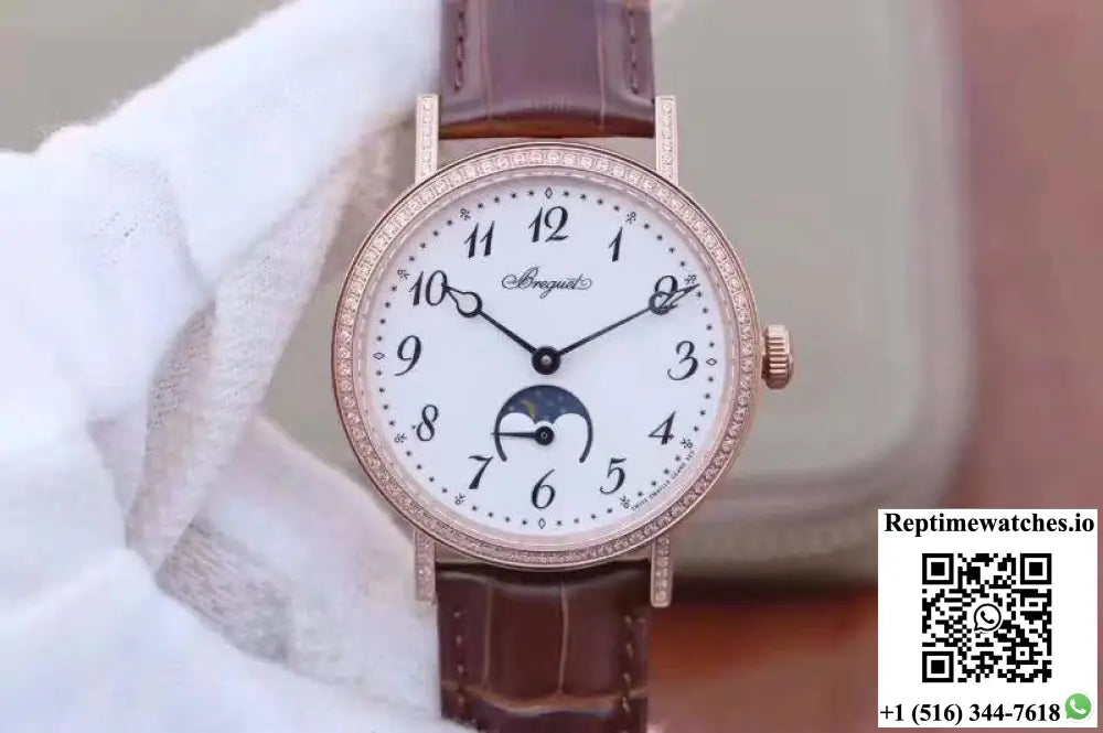 Breguet Classique Moonphase 9088BR/29/964/DD0D White Dial - Watches