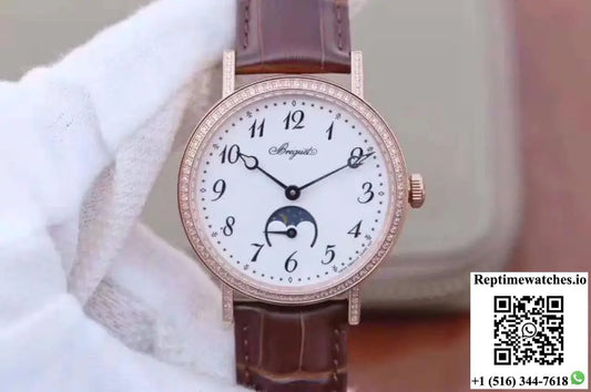 Breguet Classique Moonphase 9088BR/29/964/DD0D White Dial - Watches
