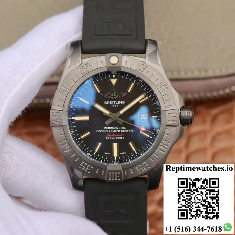 Breitling Avenger Blackbird 44mm V17311101B1W1 GF Factory V4 Black Dial - Watches
