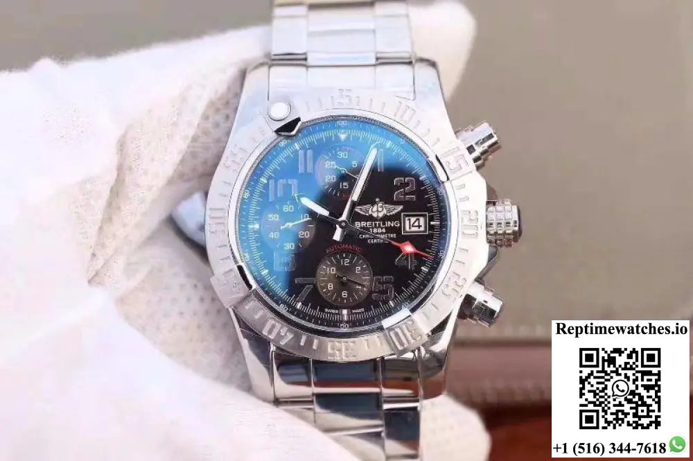 Breitling Avenger II A1337111BC28168A 43MM GF Factory Black Dial - Watches