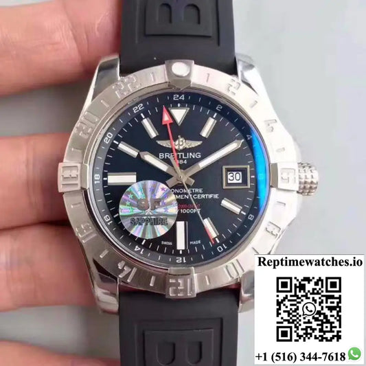 Breitling Avenger II GMT A3239011/BC35/152S GF Factory Black Dial - Watches
