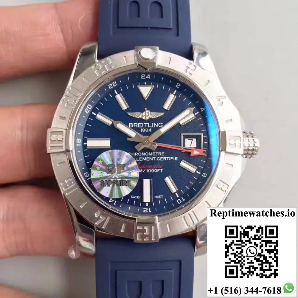 Breitling Avenger II GMT A3239011/BC35/170A GF Factory Blue Dial - Watches