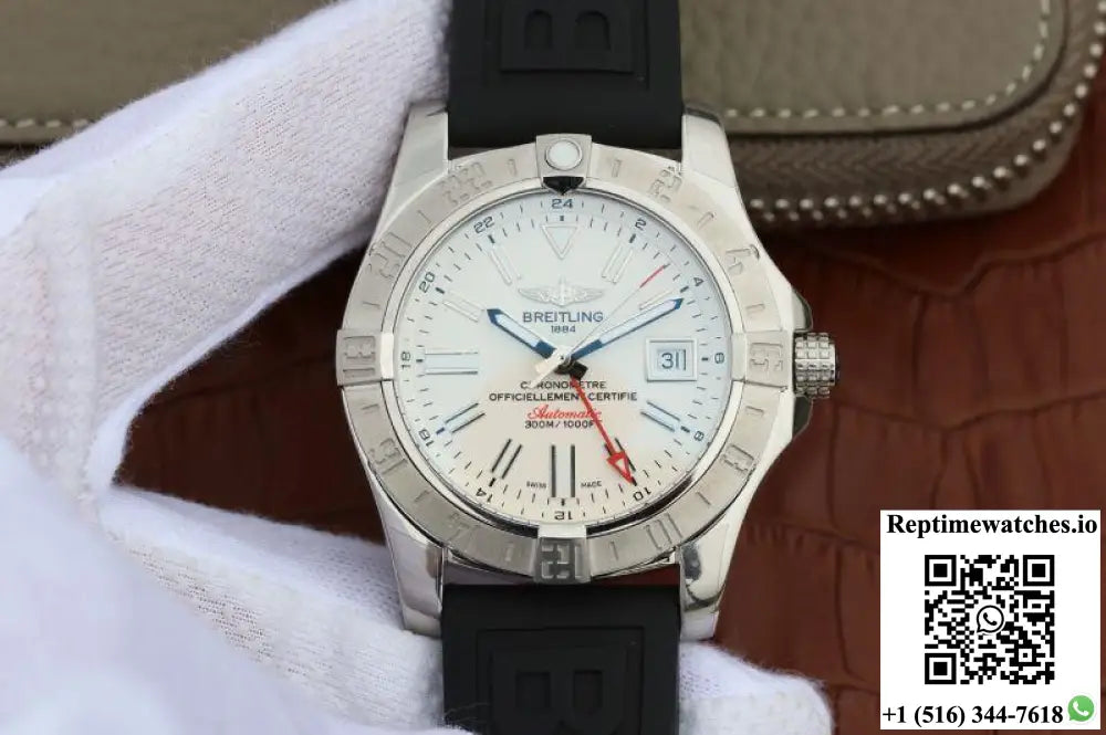 Breitling Avenger II GMT A3239011/G778/153S GF Factory White Dial - Watches
