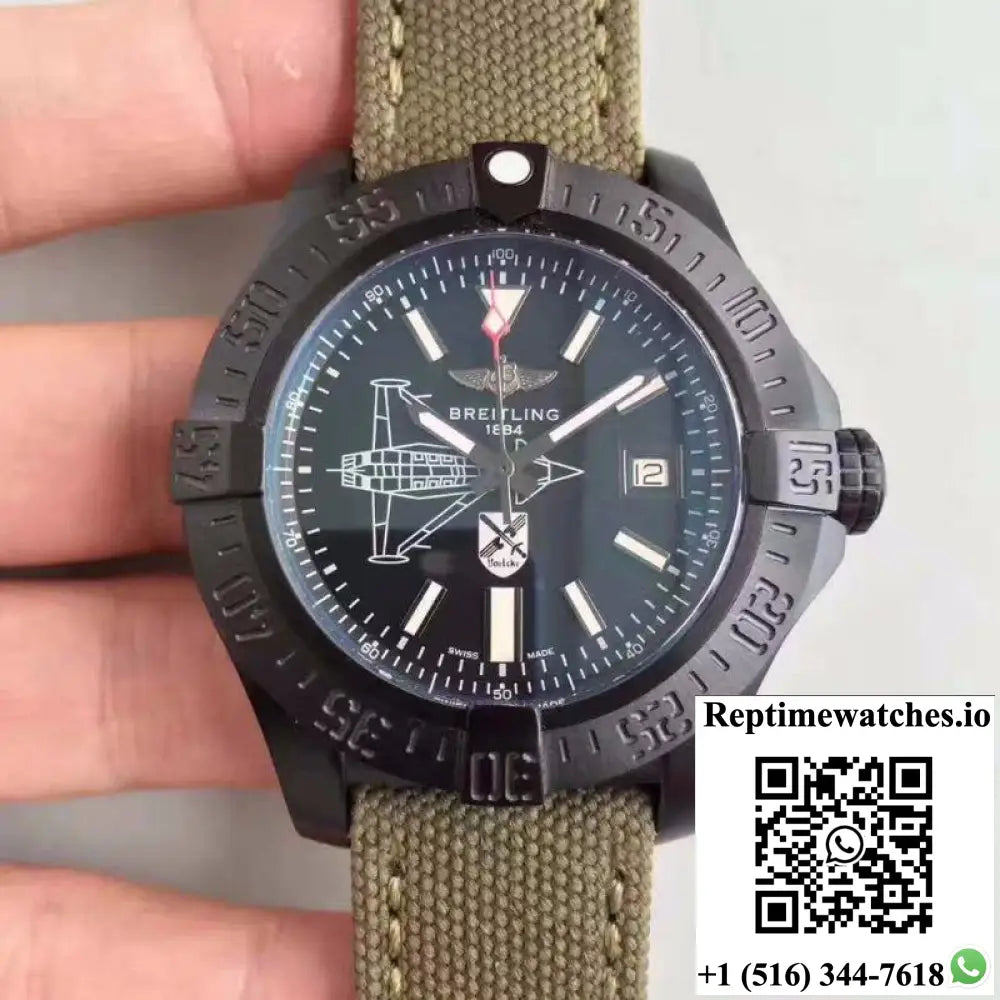Breitling Avenger II Seawolf Boelcke M173316Y/BE72 GF Factory Black Dial - Watches