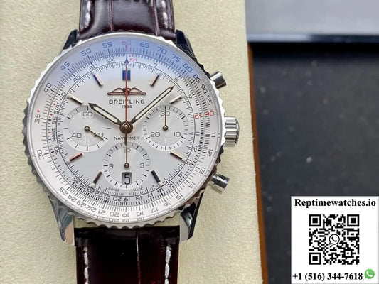 Breitling Aviation Chronograph1 AB0139211G1P1 BLS Factory Stainless Steel Bezel
