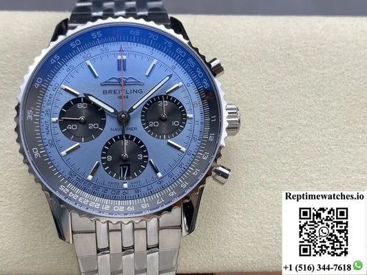 Breitling Aviation Chronograph1 AB0139241C2A1 BLS Factory Luminous Hour Markers