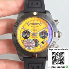 Breitling Chronomat 44 Blacksteel MB0111C3/I531/262S/M20DSA.2 GF Factory Yellow Dial - Watches