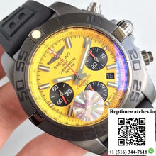 Breitling Chronomat 44 Blacksteel MB0111C3/I531/262S/M20DSA.2 GF Factory Yellow Dial - Watches
