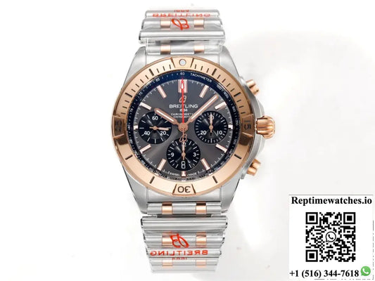 Breitling Chronomat UB0134101B1U1 BLS Factory Red Gold Strap