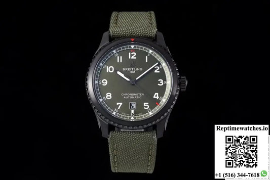 Breitling Classic AVI M173152A1L1X2 BLS Factory Military Strap