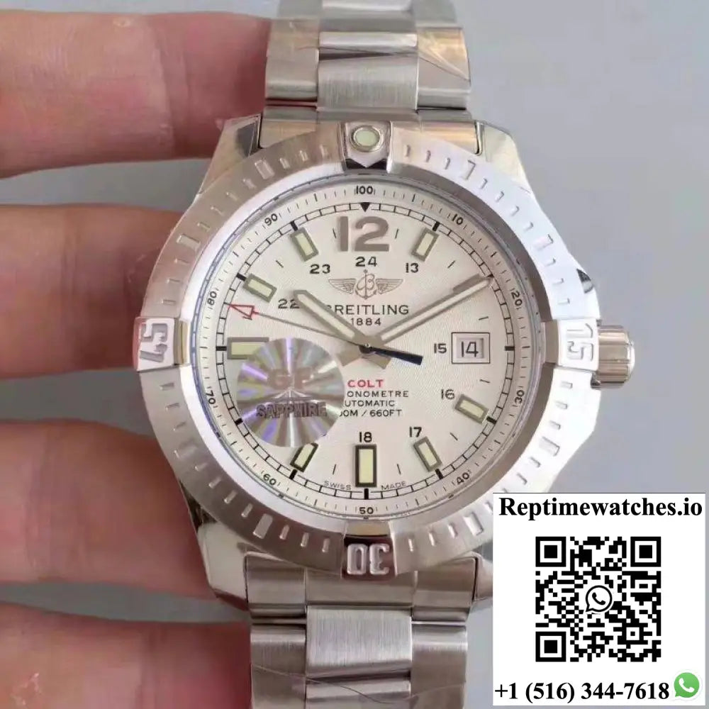Breitling Colt Automatic 44MM A1738811-G791 GF Factory White Dial - Watches