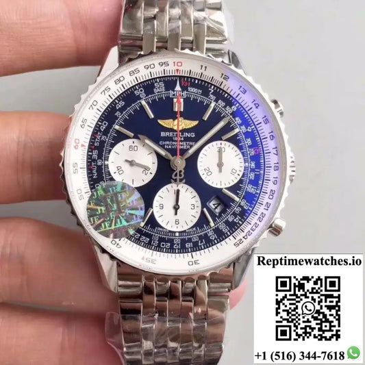 Breitling Navitimer 01 AB012012/BB01/447A JF Factory Blue Dial - Watches