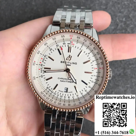 Breitling Navitimer 1 U17326211G1A1 V7 Factory White Dial - Watches