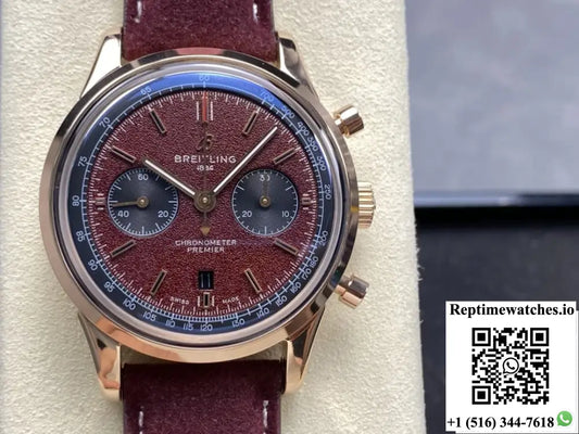 Breitling Premier RB01181A1Q1X1 BLS factory stainless steel bezel