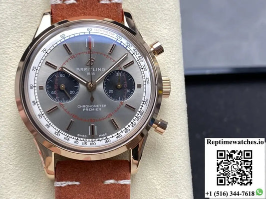Breitling Premier RB0118A31B1X1 BLS factory chronograph function