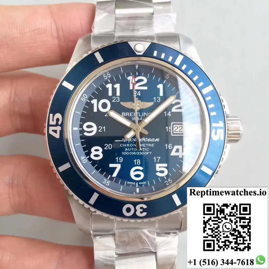 Breitling Superocean II 44MM A17392D8/C910-162A GF Factory Blue Dial - Watches