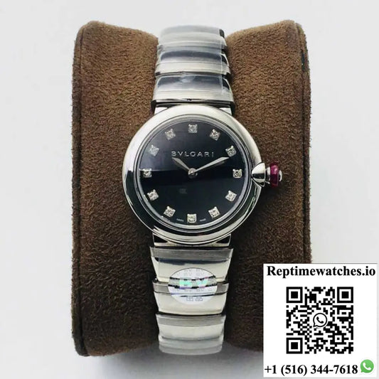 Bvlgari LVCEA BV Factory Stainless Steel Black Dial - Watches