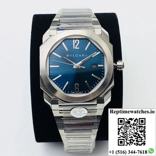 Bvlgari Octo 102105 BGO38C3SSD Bv Factory Blue Dial Product Photo 1