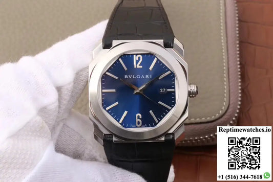 Bvlgari Octo 102429 BGO38C3SLD Dark Blue Dial Product Photo 1