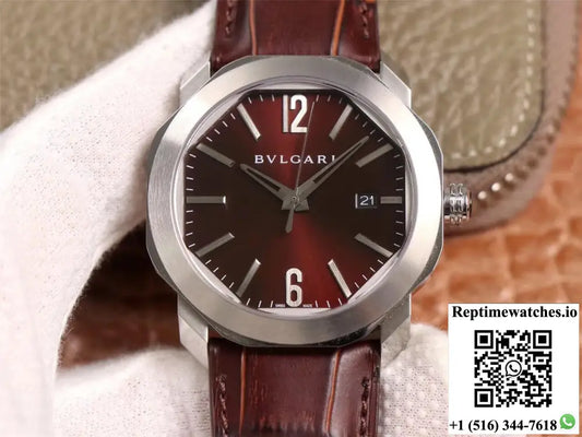 Bvlgari Octo 102705 Bv Factory Reddish Brown Dial Product Photo 1
