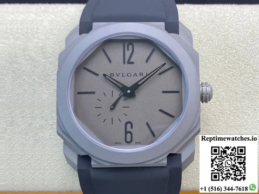 Bvlgari Octo Finissimo BV Factory V2 Rubber Strap - Watches