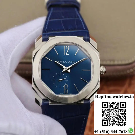 Bvlgari Octo Finissimo Extra Thin Automatic 103035 Blue Dial - Watches