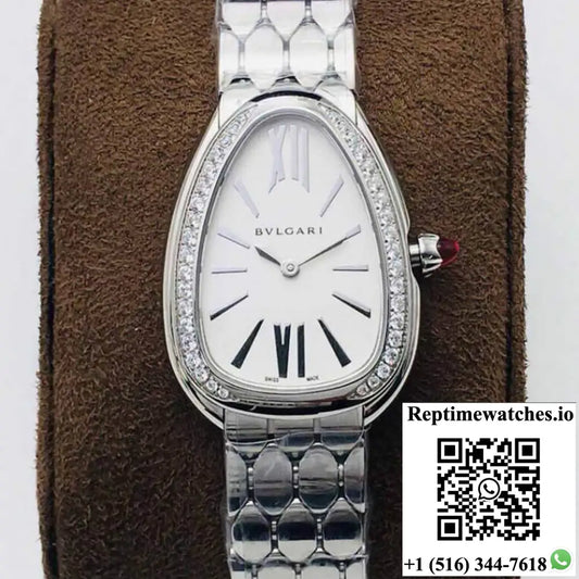 Bvlgari Serpenti 103361 BV Factory Silver White Dial - Watches