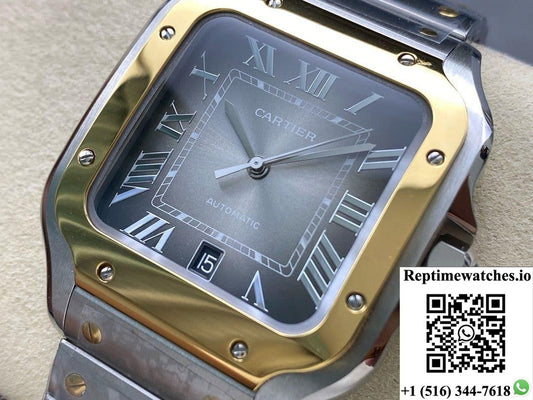 Cartier Santos W2SA0030 BV Factory Gradient Grey Dial