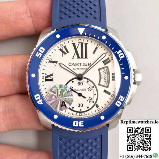 Calibre De Cartier Diver 42Mm Wsca0011 Jf Factory White Dial-Rep Time Watches