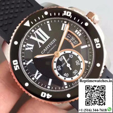Calibre De Cartier Diver W7100056 42MM JF Factory Black Dial - Watches