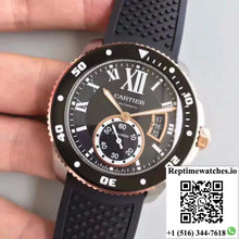 Calibre De Cartier Diver W7100056 42MM JF Factory Black Dial - Watches