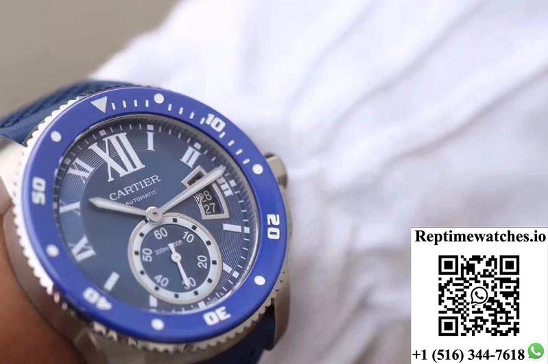 Calibre De Cartier Diver Wsca0010 42Mm Jf Factory Blue Dial-Rep Time Watches
