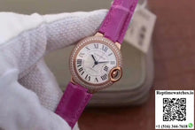 Cartier Ballon Bleu 36MM Rose Gold V9 Factory Silver Dial - Watches