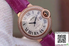 Cartier Ballon Bleu 36MM Rose Gold V9 Factory Silver Dial - Watches