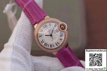 Cartier Ballon Bleu 36MM Rose Gold V9 Factory Silver Dial - Watches