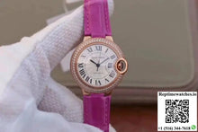 Cartier Ballon Bleu 36MM Rose Gold V9 Factory Silver Dial - Watches