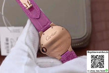Cartier Ballon Bleu 36MM Rose Gold V9 Factory Silver Dial - Watches