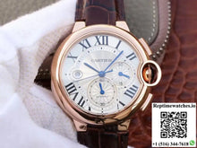 Cartier Ballon Bleu Chronograph W6920074 ZF Factory Silver Dial - Watches