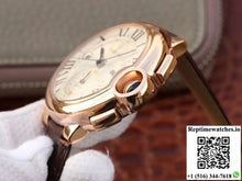 Cartier Ballon Bleu Chronograph W6920074 ZF Factory Silver Dial - Watches
