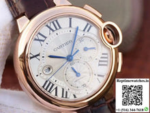Cartier Ballon Bleu Chronograph W6920074 ZF Factory Silver Dial - Watches